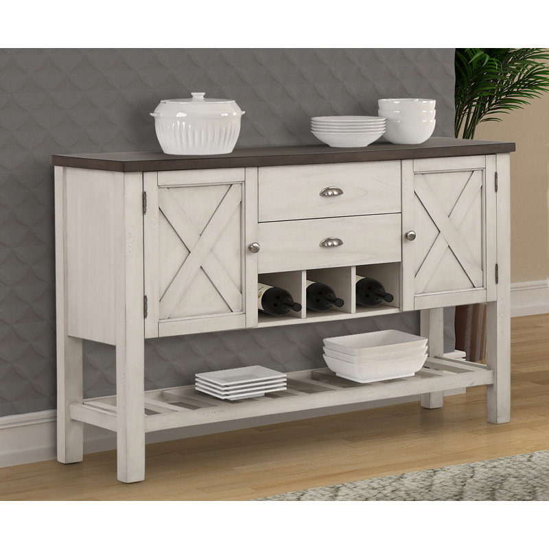 Buffet 2 tiroirs Brunet