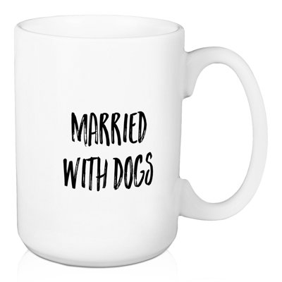 Grande tasse à café marié avec chiens Christianson