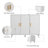 3-Door Accent Sideboard With Wavy Texture