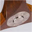 Ventilateur de plafond en bois massif 52 po, extérieur, 3 pales, sans lumière, noyer, pour porche de chambre à coucher pour patio, télécommande, résistant à l'eau