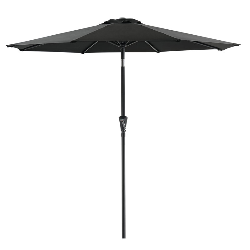 Parasol de marché 108 po Ruel, 7,5ft, Noir