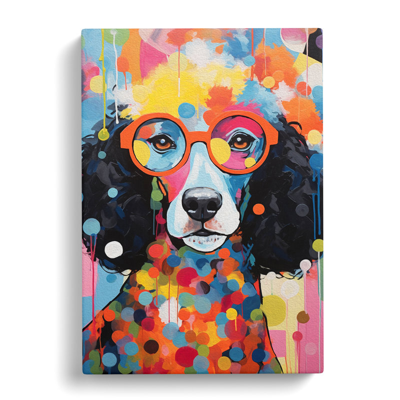 Poodle Abstract No.2 - No Frame Print, 60cm H x 40cm W x 3cm D
