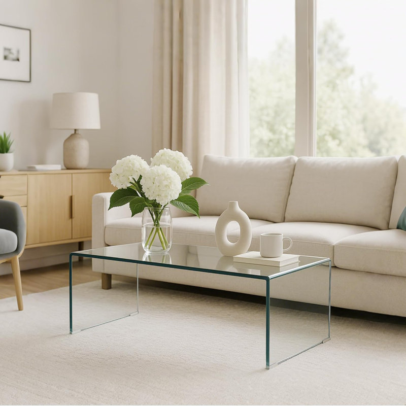 Ellice Glass Single Coffee Table