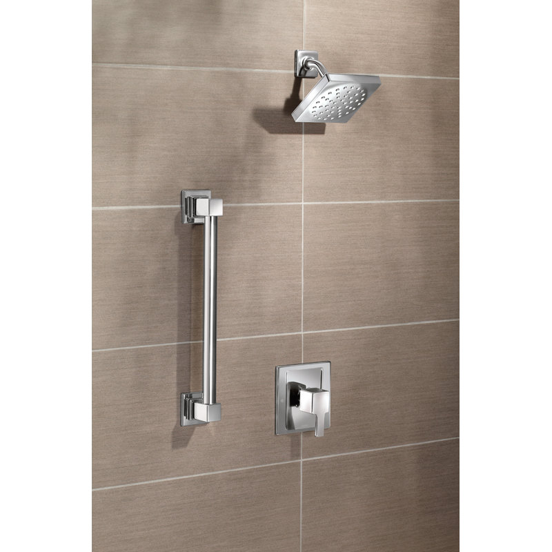 90 Degree 42" Designer Grab Bar, Chrome, 26.96" W