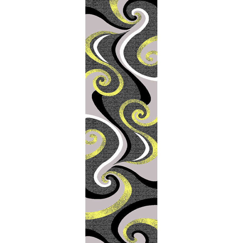 Mccampbell Performance Abstract Indoor Rug, Runner 2'2" x 7'4"