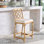 Tabouret de bar avec coussin Peoria Bhumi