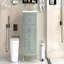 Meuble-lavabo 24 po avec lavabo, meuble-lavabo avec un tiroir rabattable et deux tiroirs, tablette réglable, bois massif et panneau de fibres à densité moyenne, vert-520891540