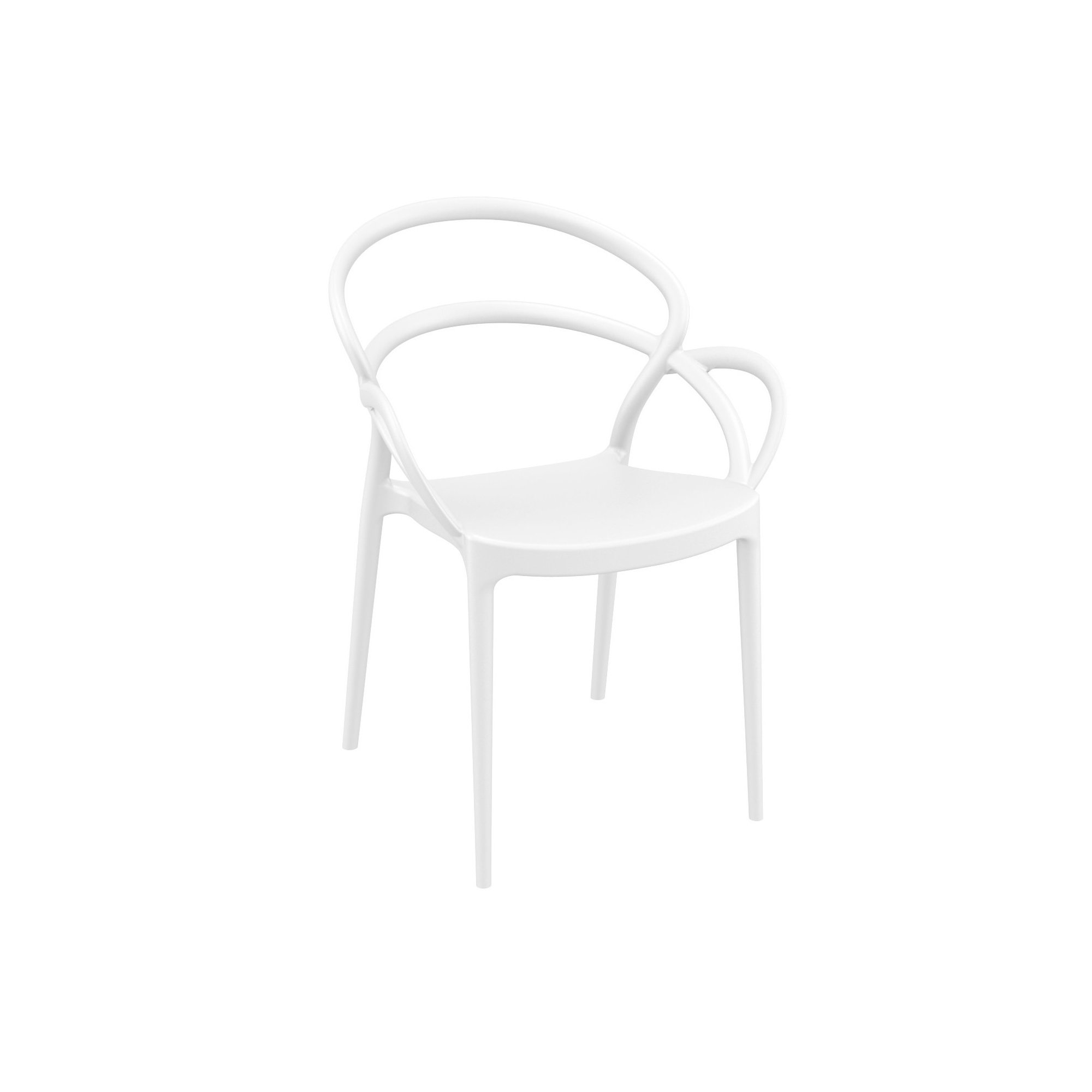 Farrah Mila Armchair 2 Person Seating Set, White