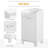 31" Tilt Out Laundry Hamper, Free Standing Home Organizer Hamper, Bathroom Storage Cabinet, White