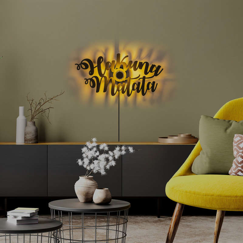 Lampe murale noire élégante, 24,4 po x 11,8 po x 3,5 po | Fabrication 100% métal, puissance de 40 W | Interrupteur marche / arrêt, câble de 78,7 pouces, indice de protection IP20 | Éclairage élégant pour la décoration et les espaces modernes, conception à brancher