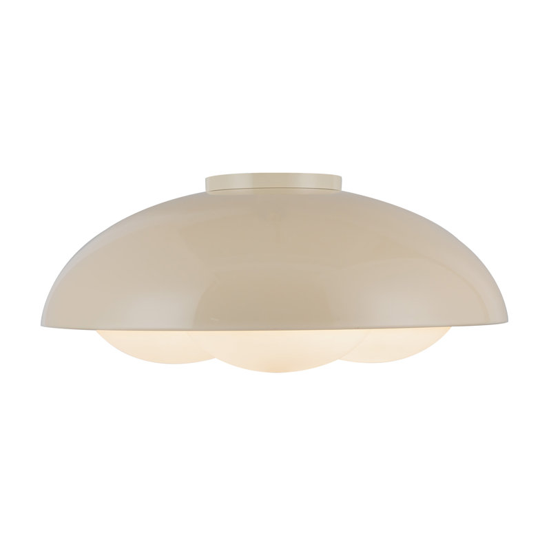 Robyn Steel Flush Mount, Tan