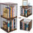 2 Cube Storage Rack Bookshelf DIY Variable Stackable Black Brown Wood