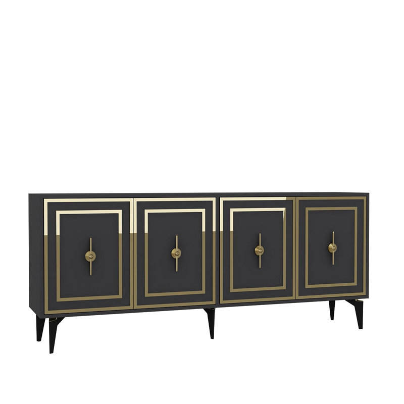 Console, Noir et or