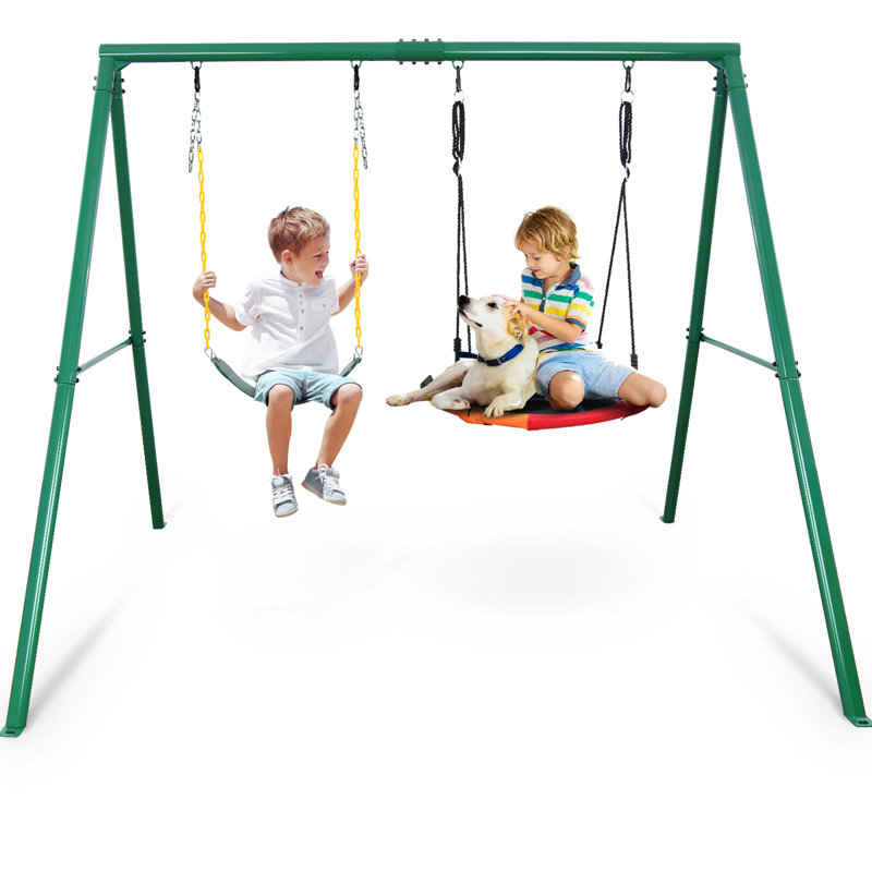 Klo Kick Metal Swing Set with 2 Swing(s)