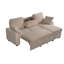 Ensemble de canapé modulaire multi-fonctionnel avec plateau porte-gobelet amovible, chaise de rangement intégrée et dossiers réglables-682850225