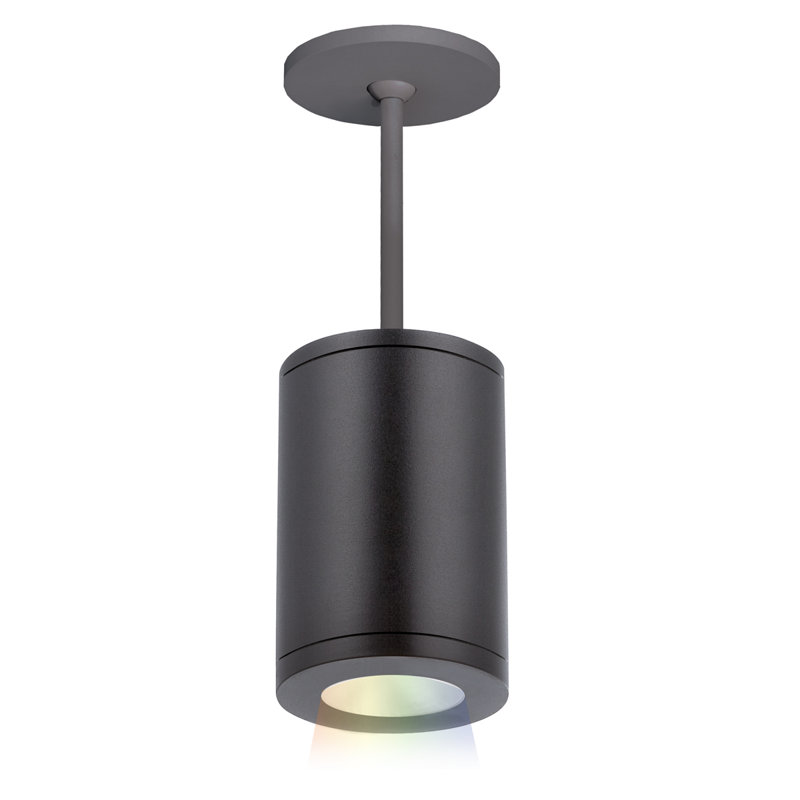 Tube 1 - Light LED Pendant, Black, 30.98" H x 6" W x 9.53" D, Narrow