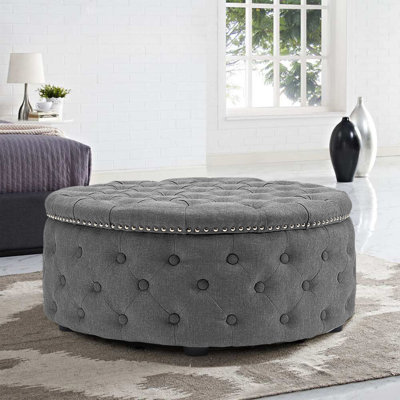 Linen Upholstered Bench