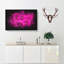 Wall of Bright Pink Roses - Wrapped Canvas-56640929
