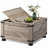 Farmhouse Coffee Table, 31.5" Square Coffee Table With Flip-Top Lids And Large Hidden Storage Compartment For Living Room-25502219