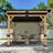 11 Ft. X 10 Ft. Solid Wood Patio Gazebo With Bar Counter