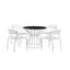 Ensemble repas d'extérieur en aluminium pour 4 personnes Jarred