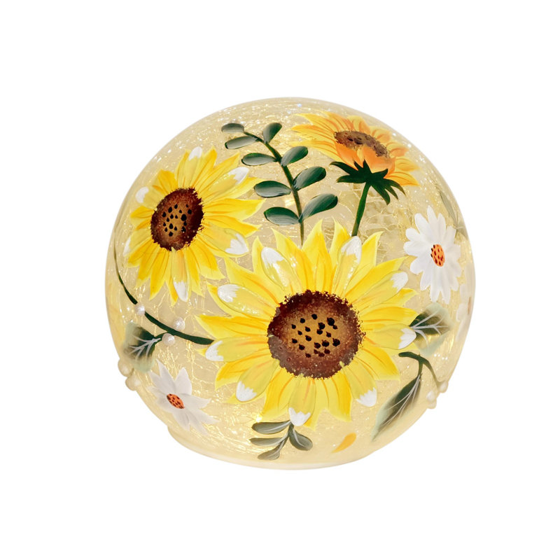 4.4"H Simply Sunflowers Mini Orb Lighting