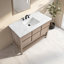 Meuble-lavabo simple 48 po avec plateau en pierre d'ingénierie Wesli