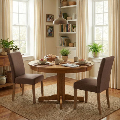 Solid Wood Upholstered Dining Chairs