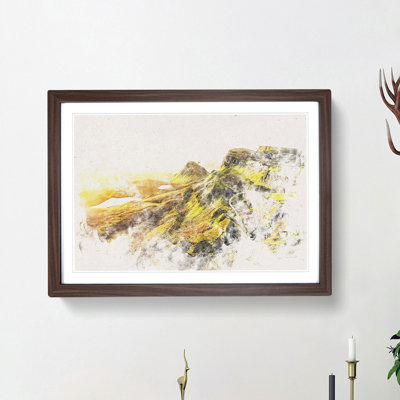 Road Through the Isle of Skye in Scotland - Picture Frame Painting Print