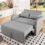 2 Seater Linen Sofa Bed-1414258514