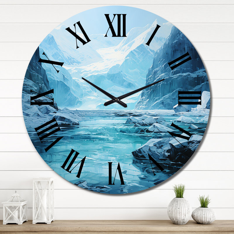 Horloge murale en métal Belynda, Très grand