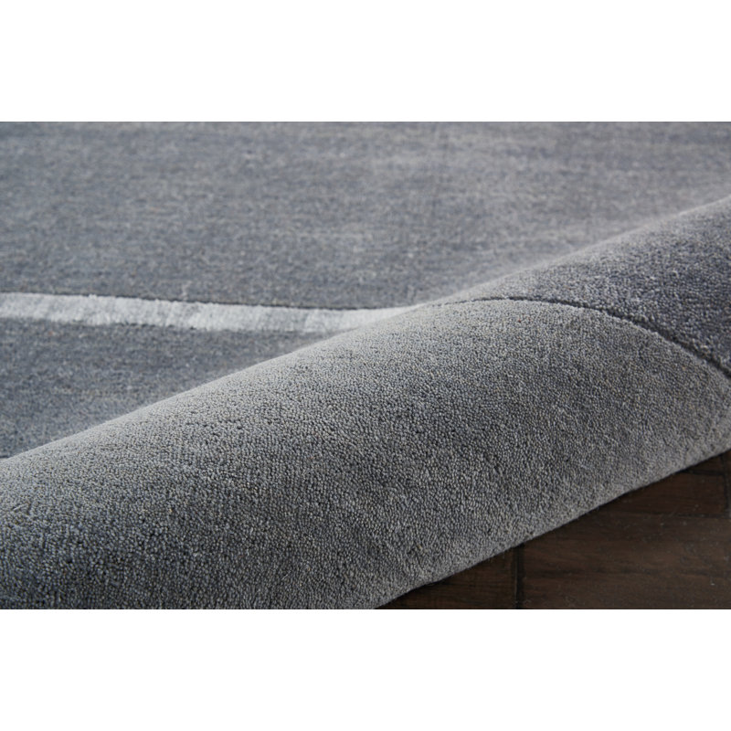 Vale Abstract Wool Area Rug, Rectangle 122 x 183cm