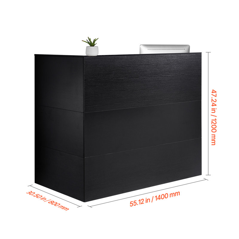 Rectangle Manufactured Wood Reception Desk