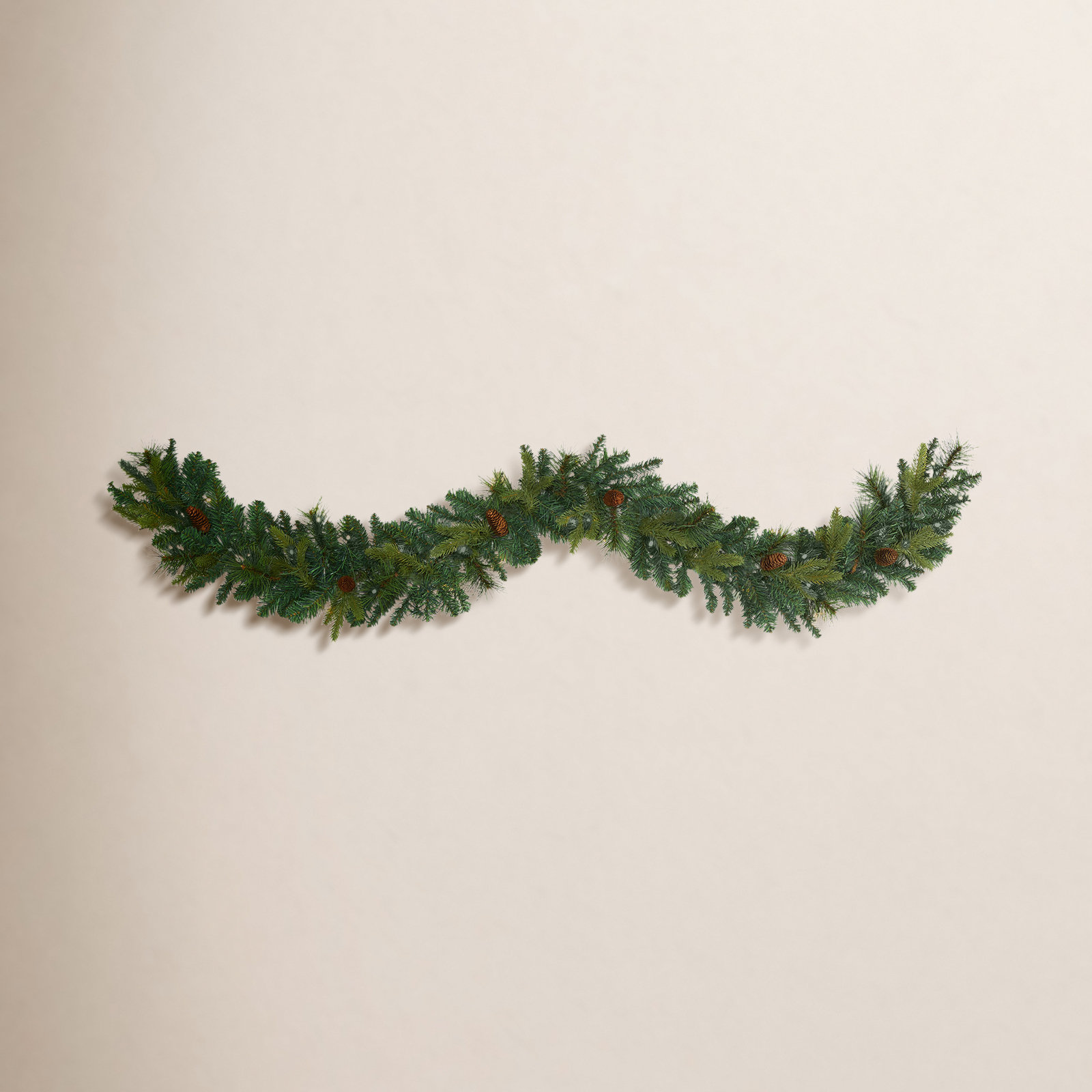 5'' in. Lighted Faux Pine Garland