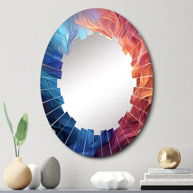 Haron Oval Mirror, 30" x 20"