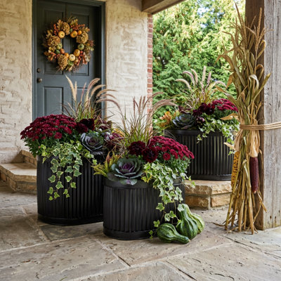 3 Piece Nina Oval Belly Planters