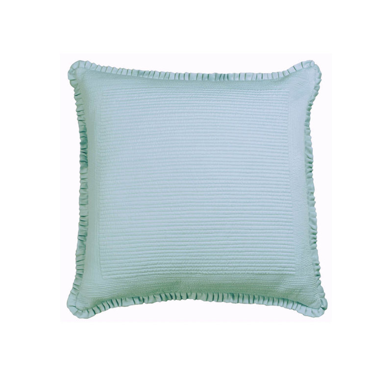 Battersea Euro Pillow Cover & Insert, Sea Foam