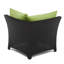 Ensemble de conversation modulaire en rotin de six articles avec housses de coussin Sunbrella-19504951