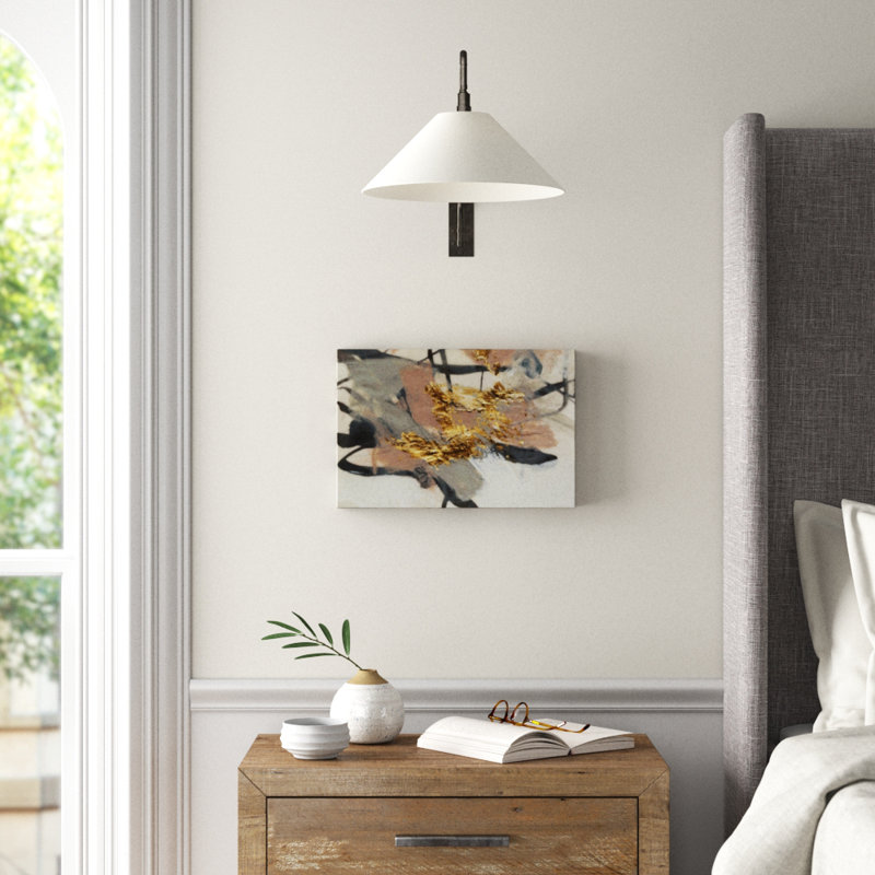 « golden rosé ii »-impression sur toile, H 12 po x l 18 po x P 1,5 po, Toile tendue