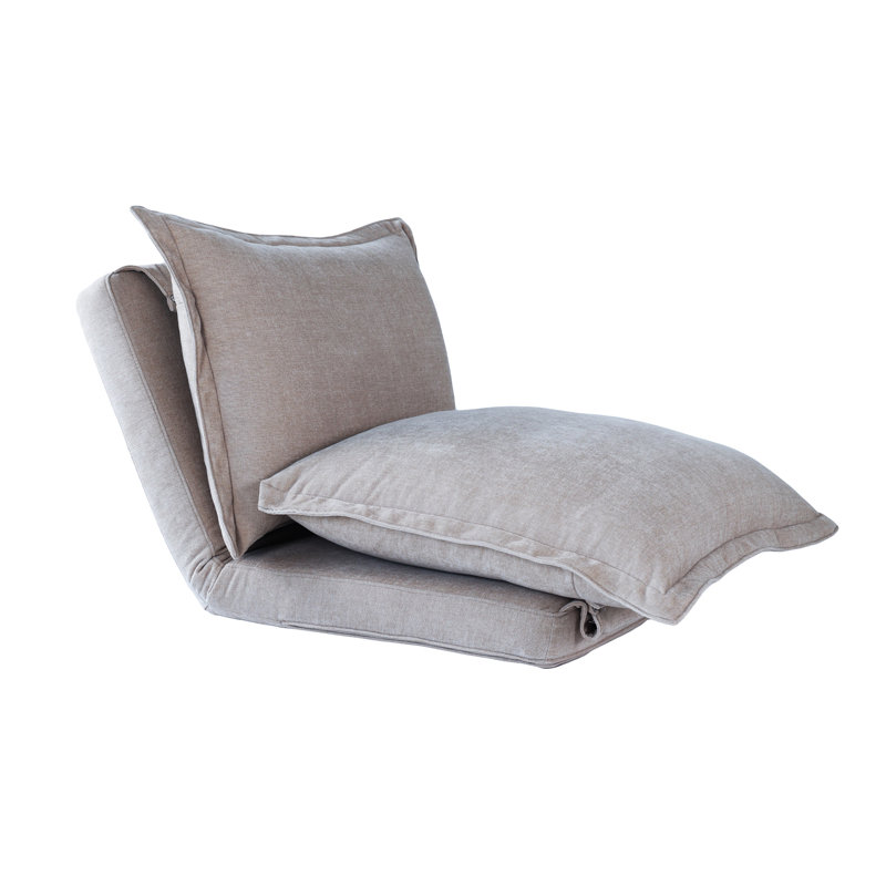 Chaise de plancher réglable avec siège ergonomique, mousse douce, fauteuil multifonctionnel en tissu chenille, double usage, réduction