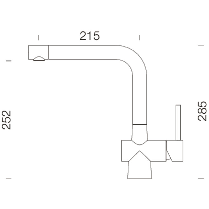 Laios High-Pressure Single-Lever Mixer Tap, Stone