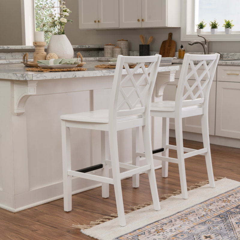 Ashdon Counter Stool, White