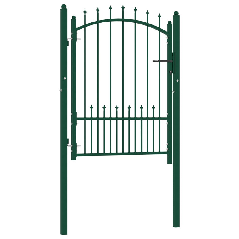Netawaka Metal Gate, Green, 175cm H x 102cm W
