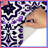 Purple Ornate Pattern Bath Mat-1599267168