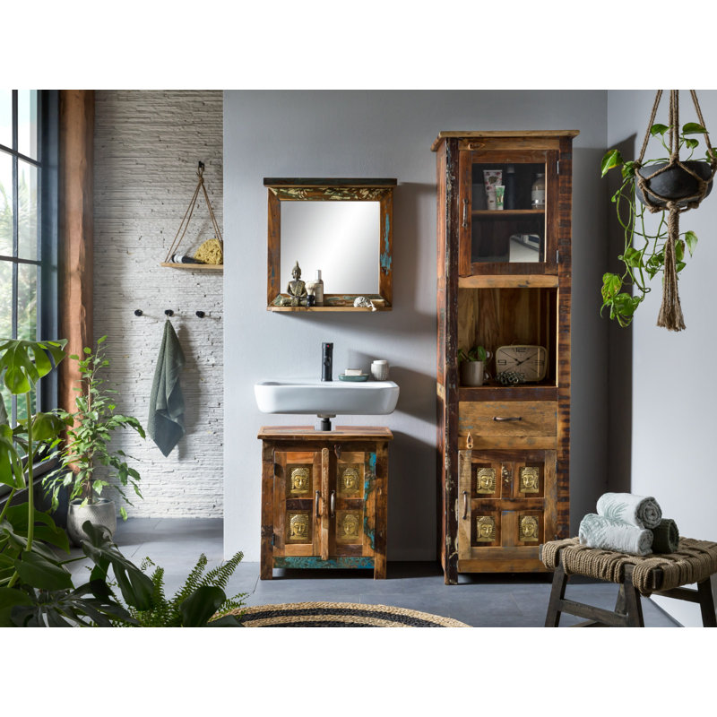 Acotas 52cm Single Bathroom Vanity Base Only in Brown