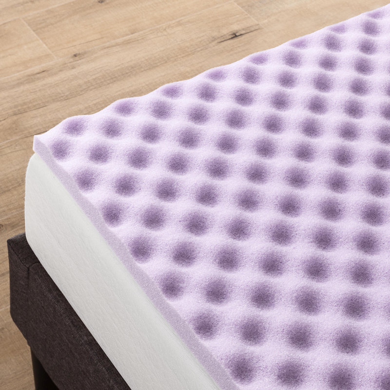 Mousse à mémoire de forme surmatelas Gilkes, Simple, 3", Lavande