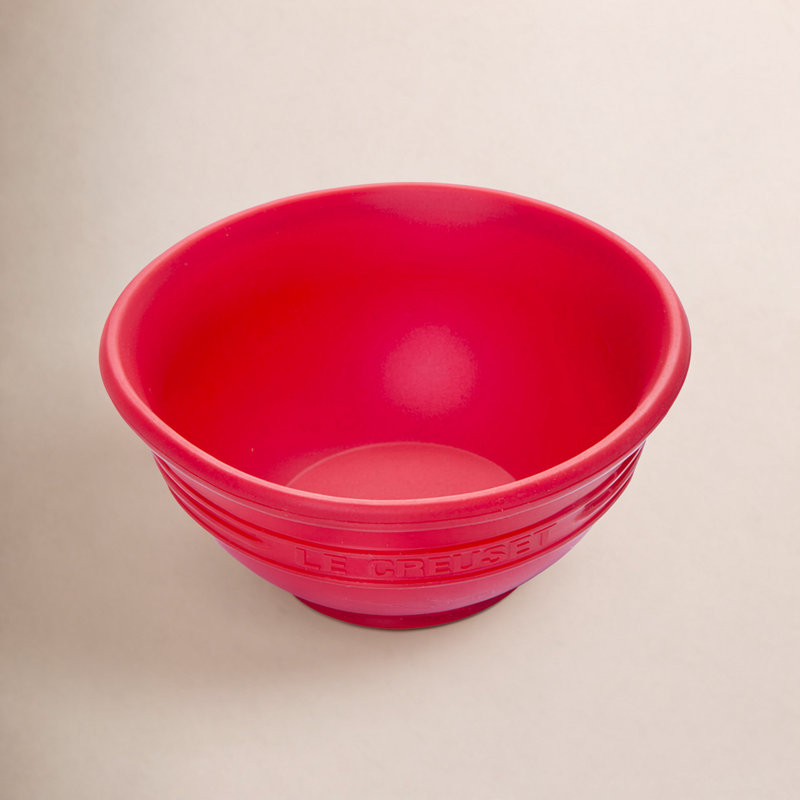 Le Creuset Silicone 4 Piece Prep Bowl Set, Cerise