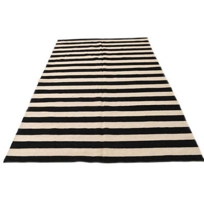 Tapis noir et blanc Murtagh