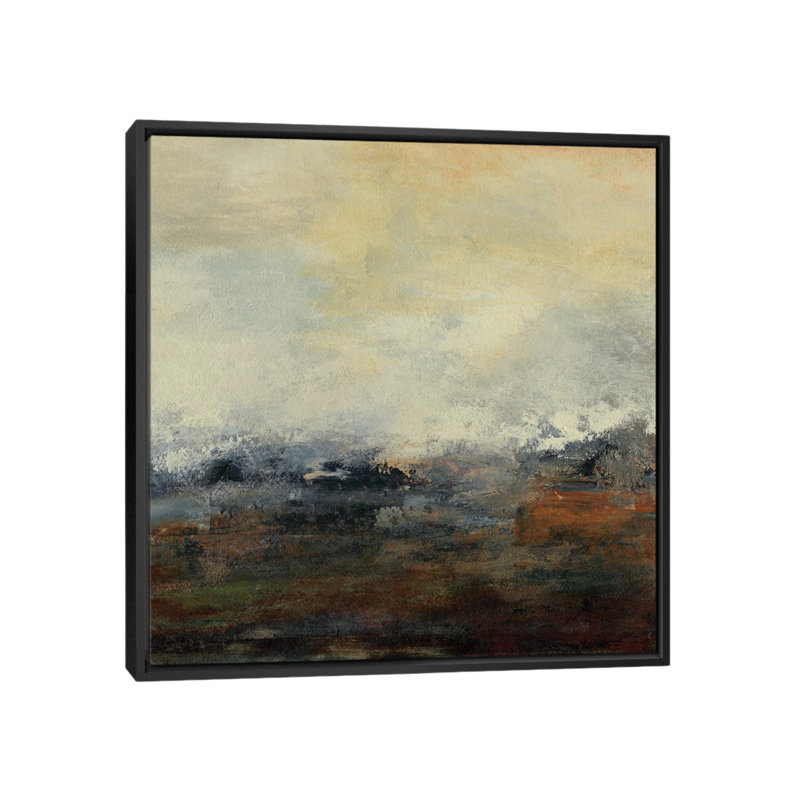 « seasons iii », reproduction d’art sur toile, H 18 po x l 18 po x P 1,5 po, Toile avec cadre noir, Pas de tapis