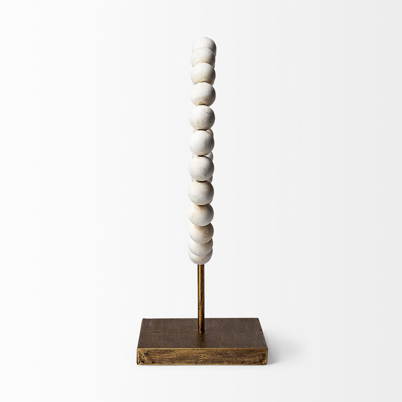 Sculpture Shira, Doré, H 16 po x l 6 po x P 11 po